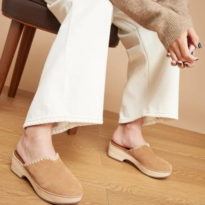 Toms Heels and Wedges Addison Clog Heel Deco Brown 8211 Women