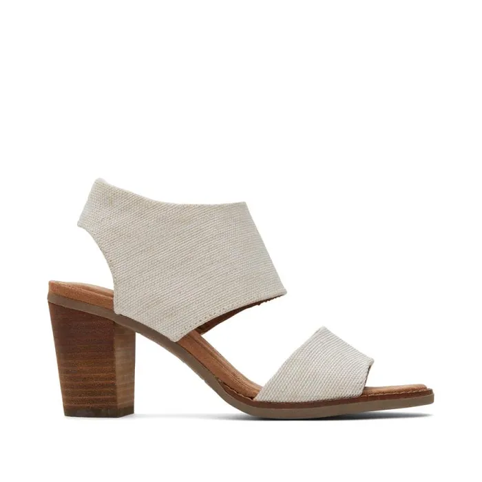 Toms Heels and Wedges Majorca Cutout Heeled Sandal Natural 8211 Women
