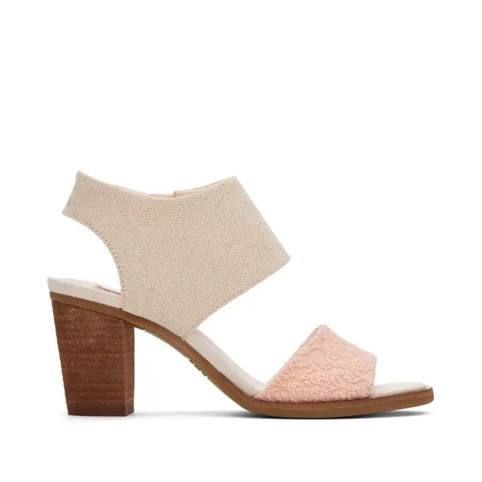 Toms Heels and Wedges Majorca Cutout Sandal Metallic Dusty Peach 8211 Women