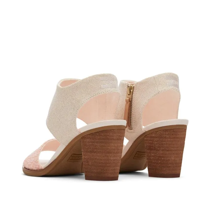 Toms Heels and Wedges Majorca Cutout Sandal Metallic Dusty Peach 8211 Women Toms Heels and Wedges Majorca Cutout Sandal Metallic Dusty Peach 8211 Women