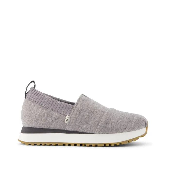 Toms Slip Ons Resident 20 Sneaker Grey Felt 8211 Women