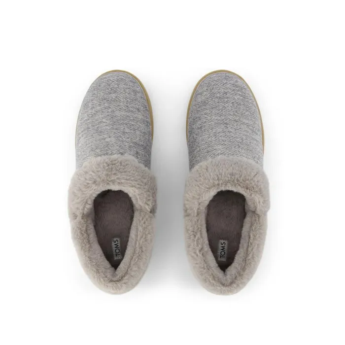 Toms Slippers Oslo Convertible Slipper Drizzle Grey Cozy Herringbone 8211 Women Toms Slippers Oslo Convertible Slipper Drizzle Grey Cozy Herringbone 8211 Women