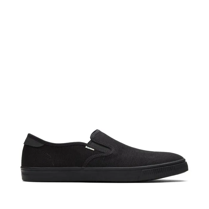 Toms Sneakers Baja Slip On Sneaker All Black Heriitage Canvas 8211 Men