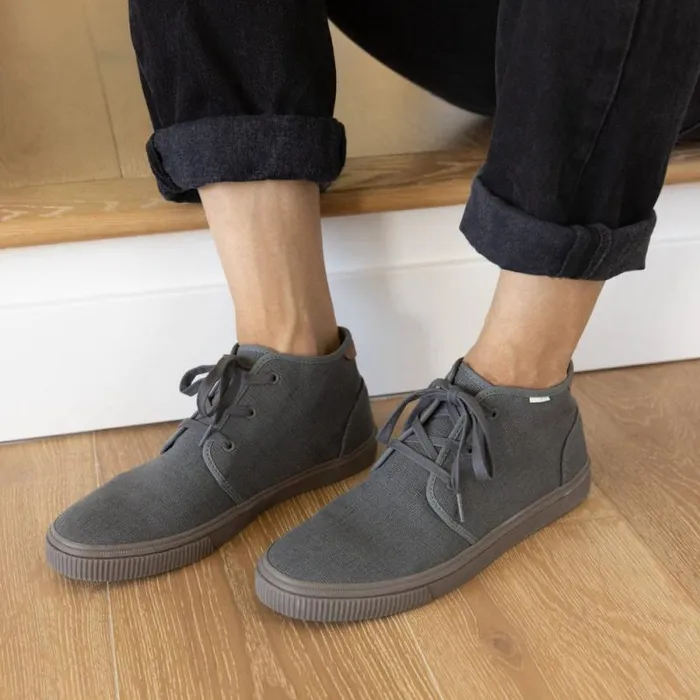 Toms Sneakers Carlo Mid LaceUp Sneaker Graphite Heritage Canvas 8211 Men Toms Sneakers Carlo Mid LaceUp Sneaker Graphite Heritage Canvas 8211 Men