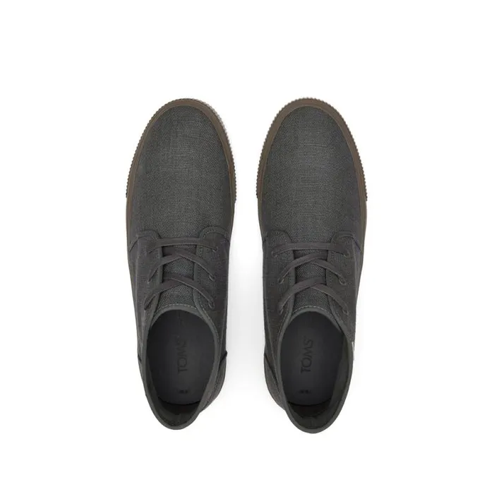 Toms Sneakers Carlo Mid LaceUp Sneaker Graphite Heritage Canvas 8211 Men Toms Sneakers Carlo Mid LaceUp Sneaker Graphite Heritage Canvas 8211 Men