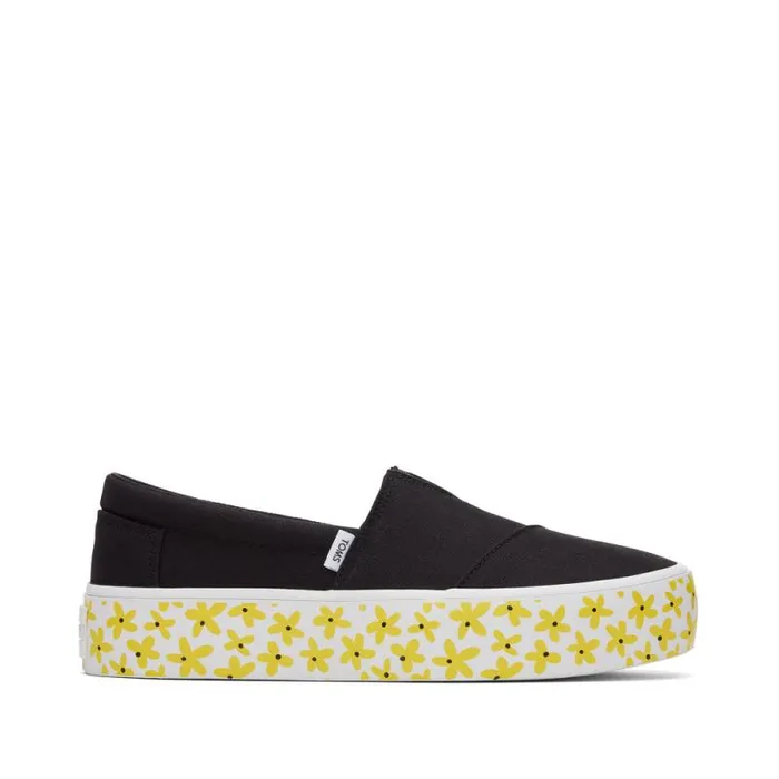 Toms Sneakers Fenix Platform Chelsea Sneaker Black Daisies 8211 Women