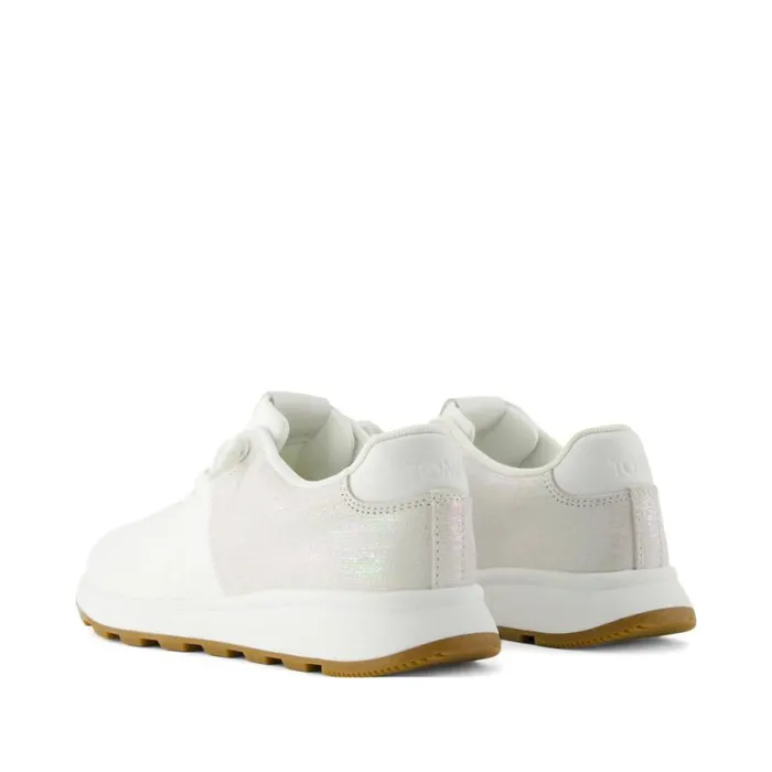 Toms Sneakers TRVL LITE Cabrillo Sneaker Water Repellent White Textured Jacquard And Iridescent Suede 8211 Women Toms Sneakers TRVL LITE Cabrillo Sneaker Water Repellent White Textured Jacquard And Iridescent Suede 8211 Women