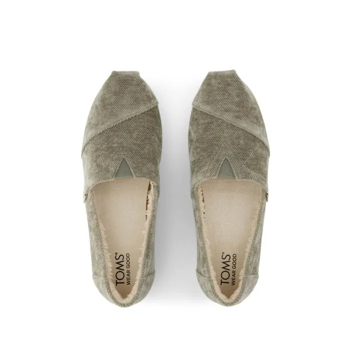 Toms TOMS Classics Alpargata Cloudbound Basil Green Cozy Corduroy 8211 Women
