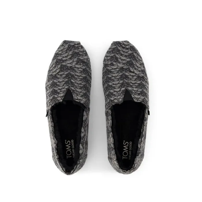 Toms TOMS Classics Alpargata Cloudbound Black Cozy Global Woven 8211 Women Toms TOMS Classics Alpargata Cloudbound Black Cozy Global Woven 8211 Women