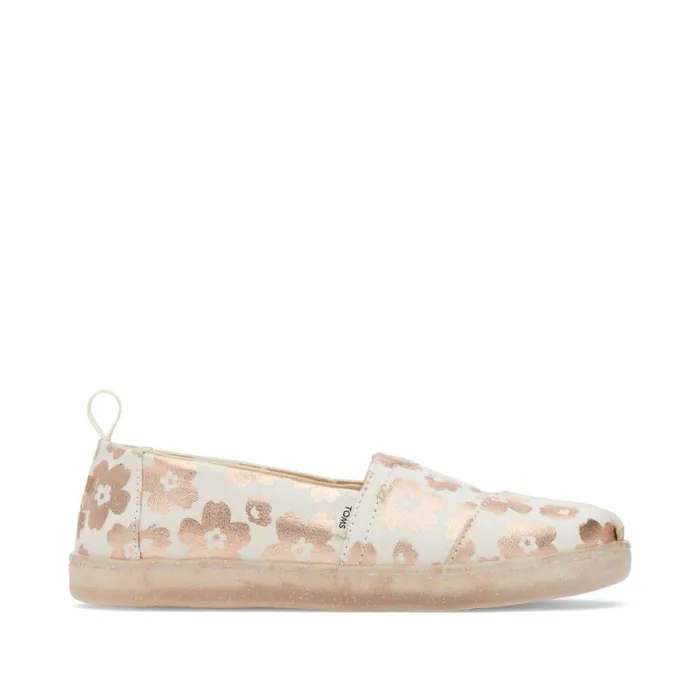 Toms TOMS Classics Alpargata Kids Shoe Ojai Foil Floral 8211 KidsWomen