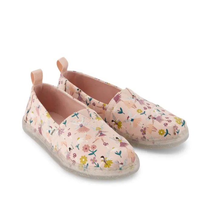 Toms TOMS Classics Alpargata Kids Shoe Pink Glitter Fairy Garden 8211 WomenKids
