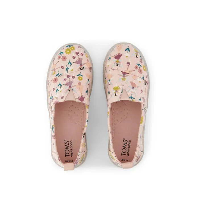 Toms TOMS Classics Alpargata Kids Shoe Pink Glitter Fairy Garden 8211 WomenKids