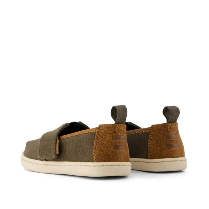 Toms TOMS Classics Alpargata Toddler Shoe Canteen Green Vintage Twill 8211 KidsWomen Toms TOMS Classics Alpargata Toddler Shoe Canteen Green Vintage Twill 8211 KidsWomen