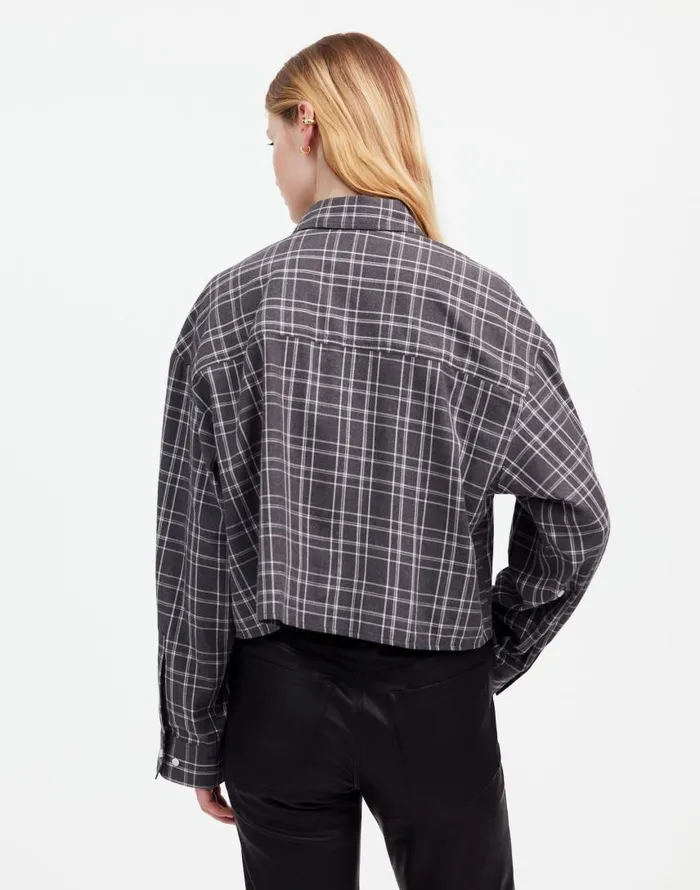 Tops and Shirts Women Madewell StraightHem Shirt Hthr Medium Grey