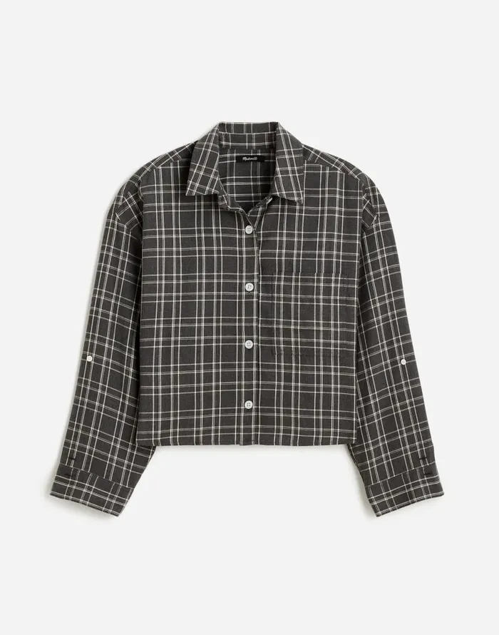 Tops and Shirts Women Madewell StraightHem Shirt Hthr Medium Grey