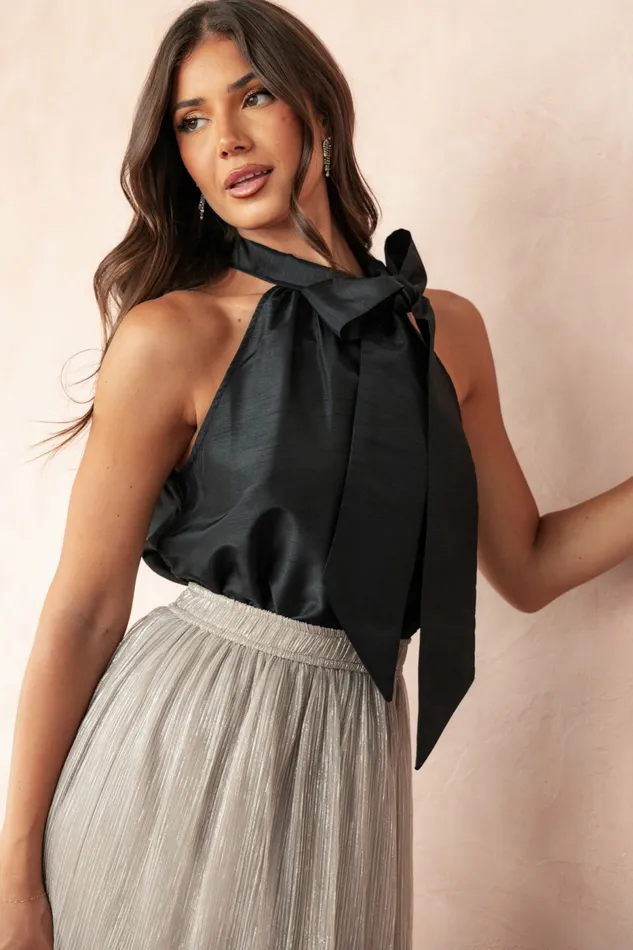 Tops Faith Bow Top Black 8211 Petal and Pup Women