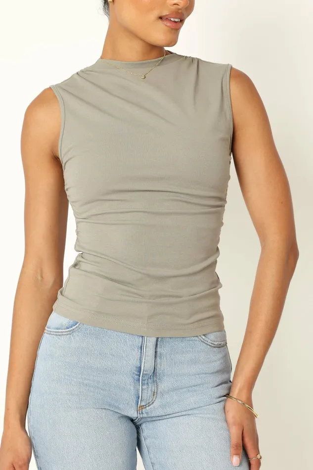Tops Nissa Top Olive Petal and Pup Women