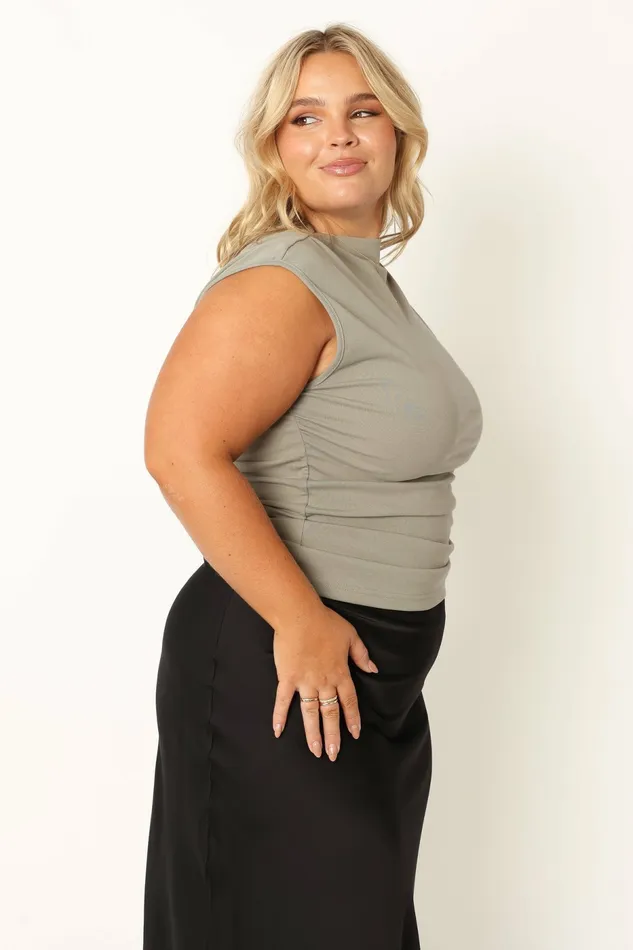 Tops Nissa Top Olive Petal and Pup Women