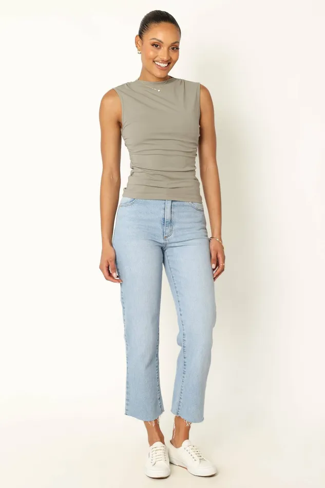 Tops Nissa Top Olive Petal and Pup Women