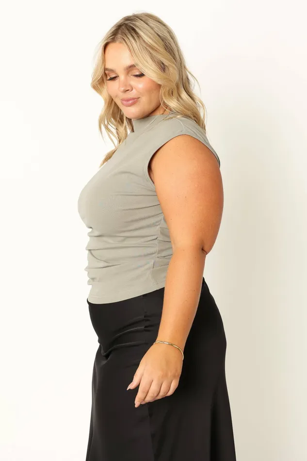 Tops Nissa Top Olive Petal and Pup Women