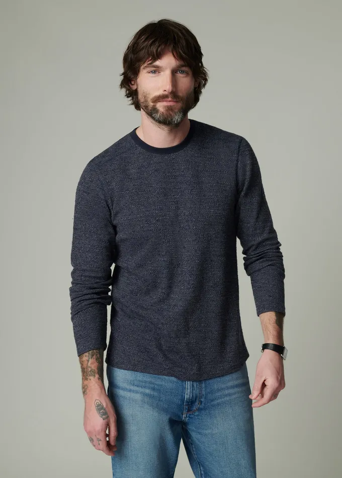 Tops Tees TATE LONG SLEEVE CREWNECK Night Sky Joe8217s Jeans Men