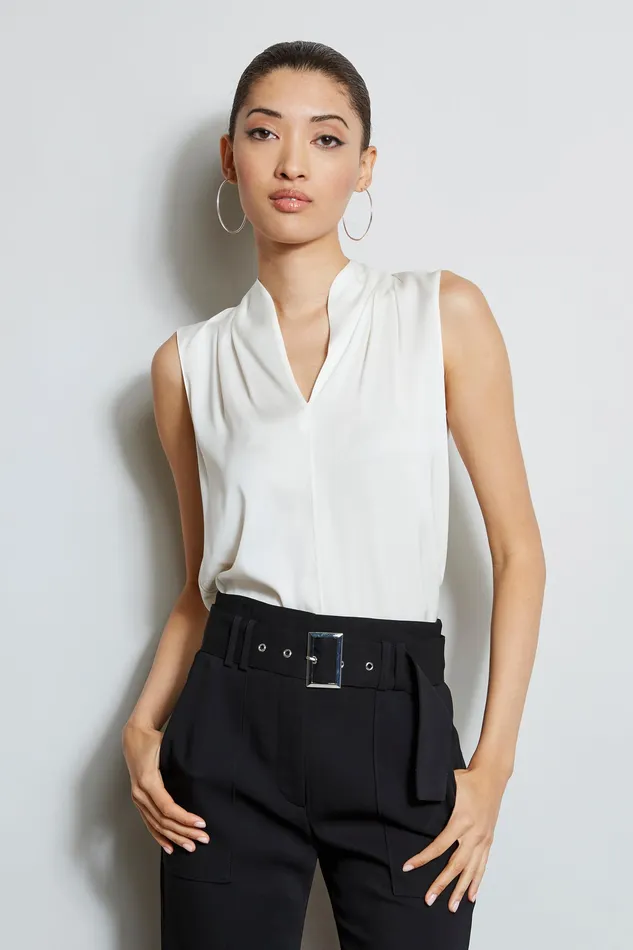 Tops Women Elie Tahari Judith Shirt Creme