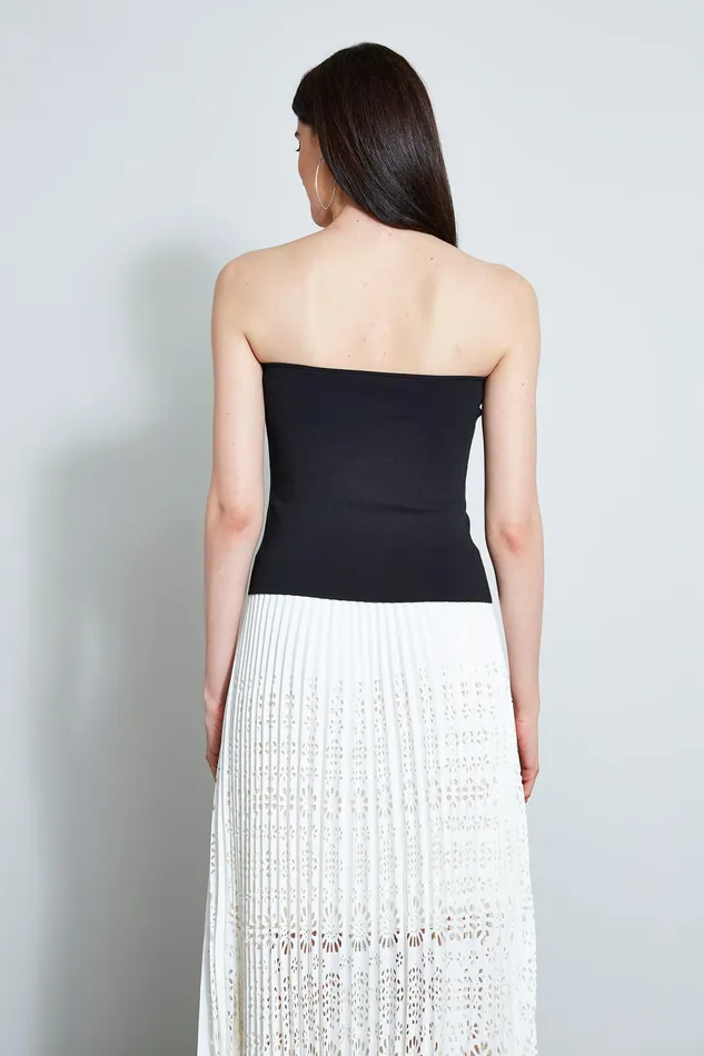 Tops Women Elie Tahari Knit Tube Top BLACK Tops Women Elie Tahari Knit Tube Top BLACK