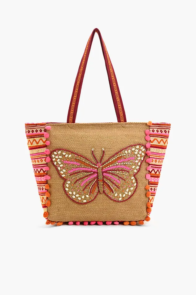 Totes Women Embellished Shopper Tote Butterfly America and Beyond