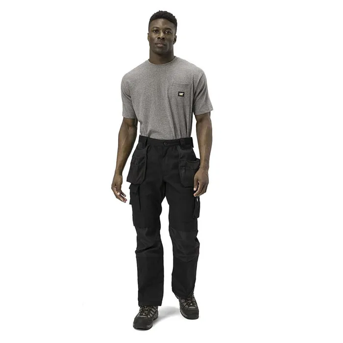 Trademark Trouser Black Men Cat Footwear Pants