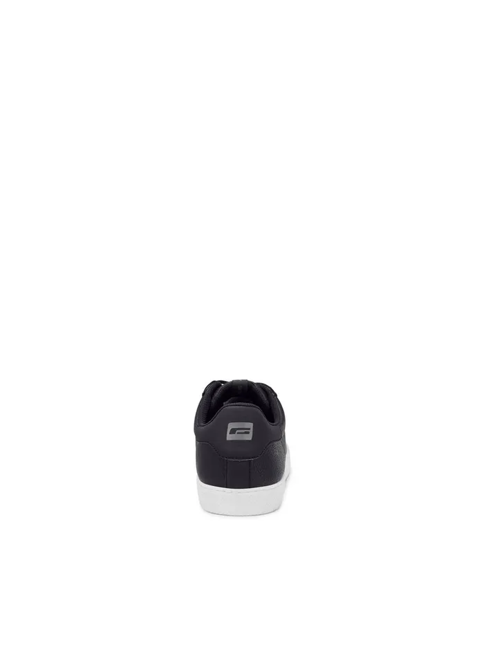Trainers JACK and JONES Mens FAUX LEATHER SNEAKERS Black Anthracite Gift for Friend