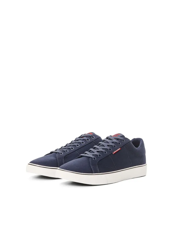 Trainers JACK and JONES Mens LOGO CANVAS SNEAKERS Blue Navy Blazer Near Me