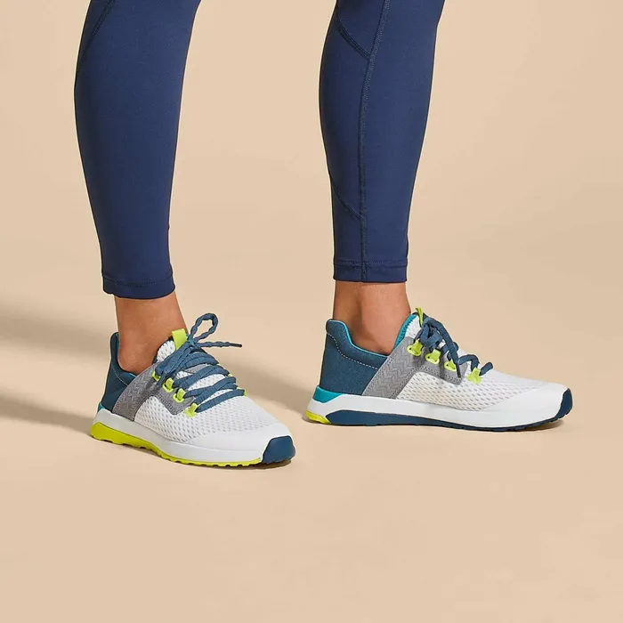Trainers Women Olukai Wailuku Athletic Shoes 8211 Bright White Lagoon