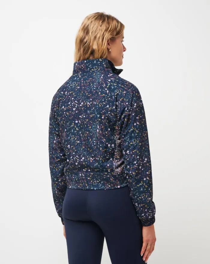 TravisMathew BALANCING ACT FULL ZIP Navy Blazer Multi Women Jackets TravisMathew BALANCING ACT FULL ZIP Navy Blazer Multi Women Jackets