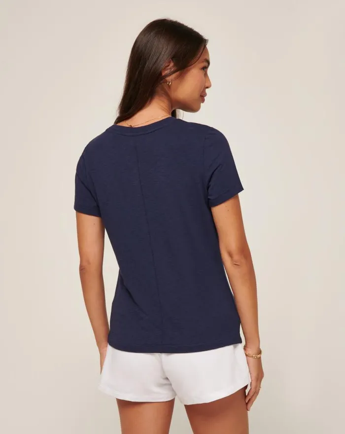TravisMathew CLOUD JERSEY TEE Navy Women Tees