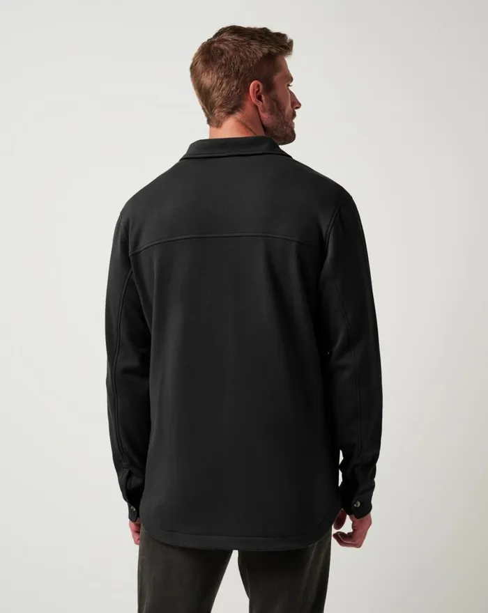 TravisMathew CLOUD SHIRT JACKET Black Men ButtonUps