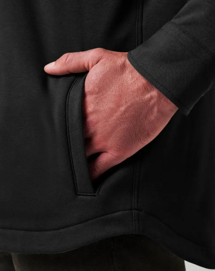 TravisMathew CLOUD SHIRT JACKET Black Men ButtonUps