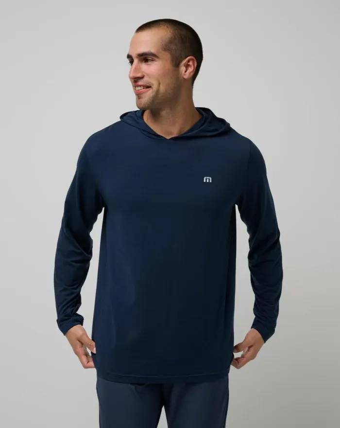 TravisMathew DOUBLE TEAM HOODIE Total Eclipse Men Hoodies and Sweatshirts