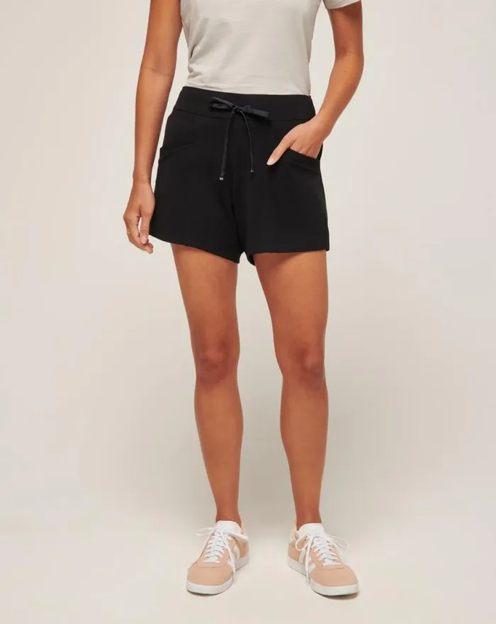 TravisMathew FRIDAY PONTE POCKET SHORT Black Women Shorts