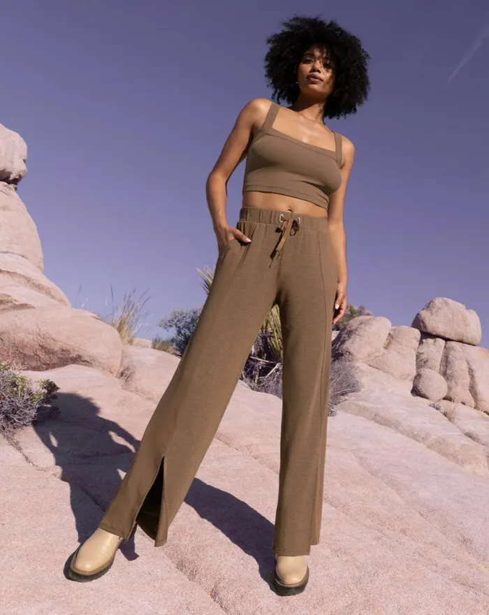 TravisMathew HIDDEN LOCAL PANT Heather Cocoa Brown Women Pants