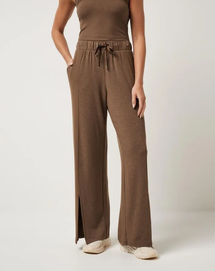 TravisMathew HIDDEN LOCAL PANT Heather Cocoa Brown Women Pants TravisMathew HIDDEN LOCAL PANT Heather Cocoa Brown Women Pants