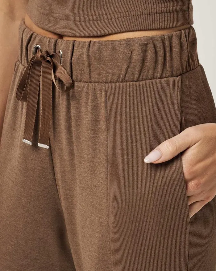 TravisMathew HIDDEN LOCAL PANT Heather Cocoa Brown Women Pants TravisMathew HIDDEN LOCAL PANT Heather Cocoa Brown Women Pants