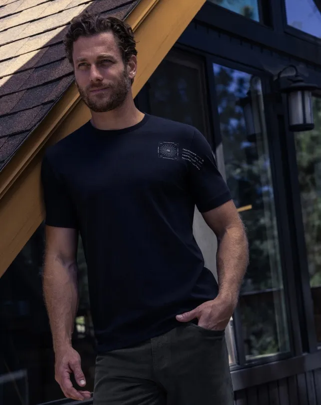 TravisMathew LAGUNA SUN TEE Black Men Tees TravisMathew LAGUNA SUN TEE Black Men Tees
