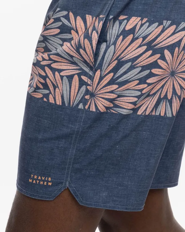 TravisMathew MERION BOARDSHORT Heather Dress Blues Men Boardshorts TravisMathew MERION BOARDSHORT Heather Dress Blues Men Boardshorts