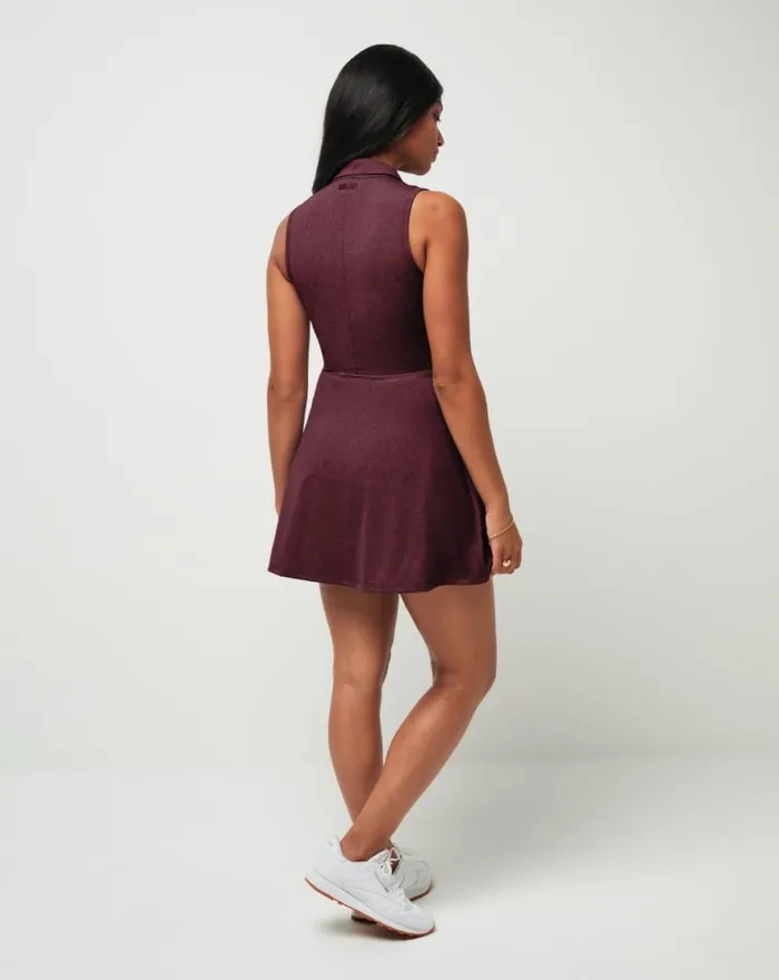 TravisMathew MOVEKNIT SLEEVELESS POLO DRESS 20 Winetasting Women Dresses TravisMathew MOVEKNIT SLEEVELESS POLO DRESS 20 Winetasting Women Dresses