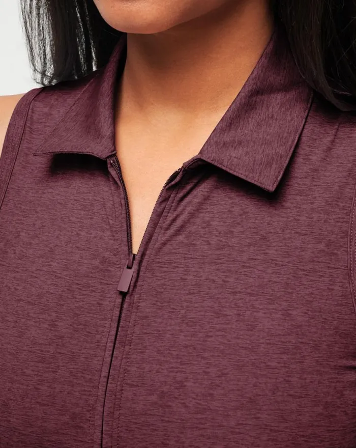 TravisMathew MOVEKNIT SLEEVELESS POLO DRESS 20 Winetasting Women Dresses TravisMathew MOVEKNIT SLEEVELESS POLO DRESS 20 Winetasting Women Dresses