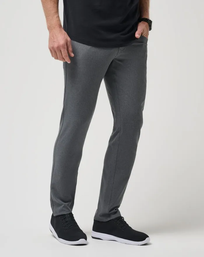 TravisMathew OPEN TO CLOSE PANT Heather Dark Grey Men Pants TravisMathew OPEN TO CLOSE PANT Heather Dark Grey Men Pants
