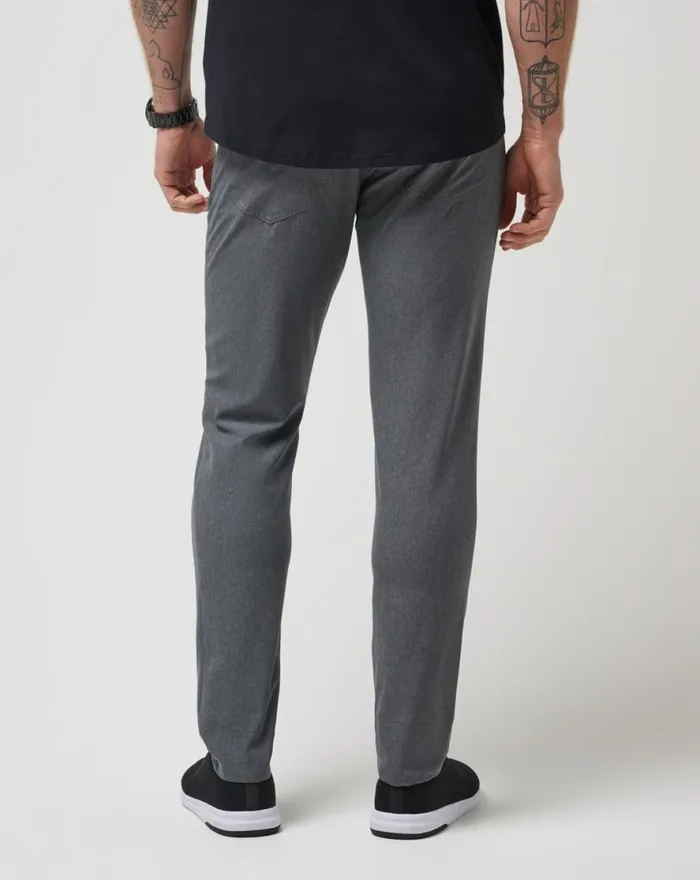 TravisMathew OPEN TO CLOSE PANT Heather Dark Grey Men Pants TravisMathew OPEN TO CLOSE PANT Heather Dark Grey Men Pants