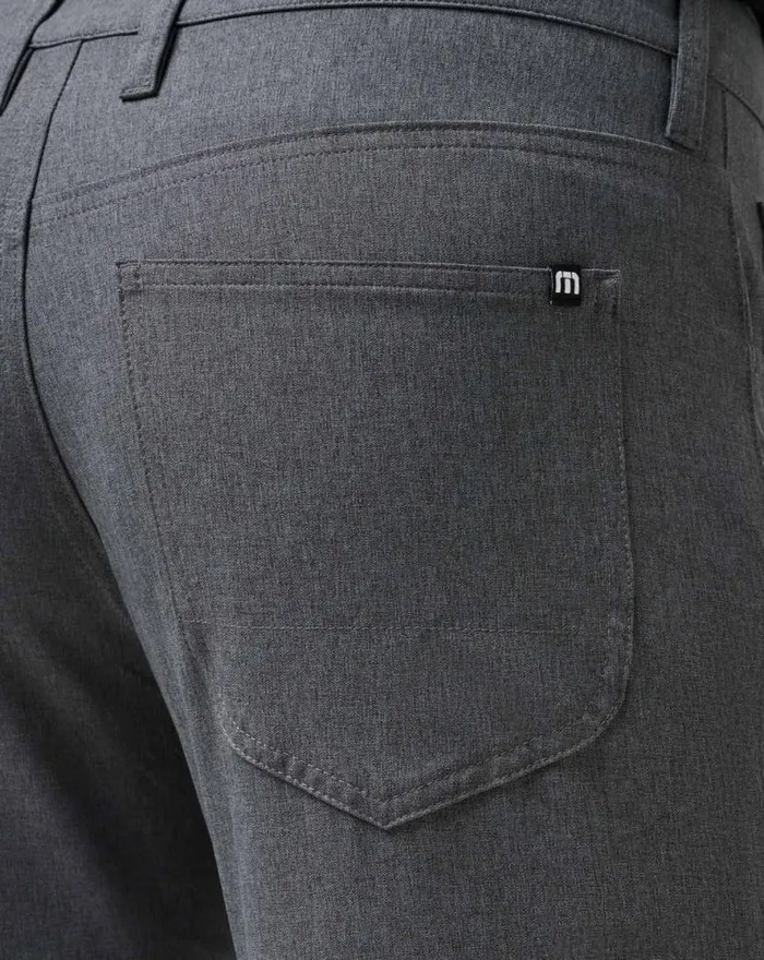 TravisMathew OPEN TO CLOSE PANT Heather Dark Grey Men Pants TravisMathew OPEN TO CLOSE PANT Heather Dark Grey Men Pants