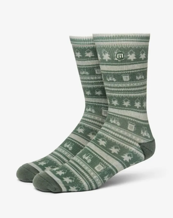 TravisMathew PASS THE GRAVY CREW SOCK Laurel MenWomen Socks