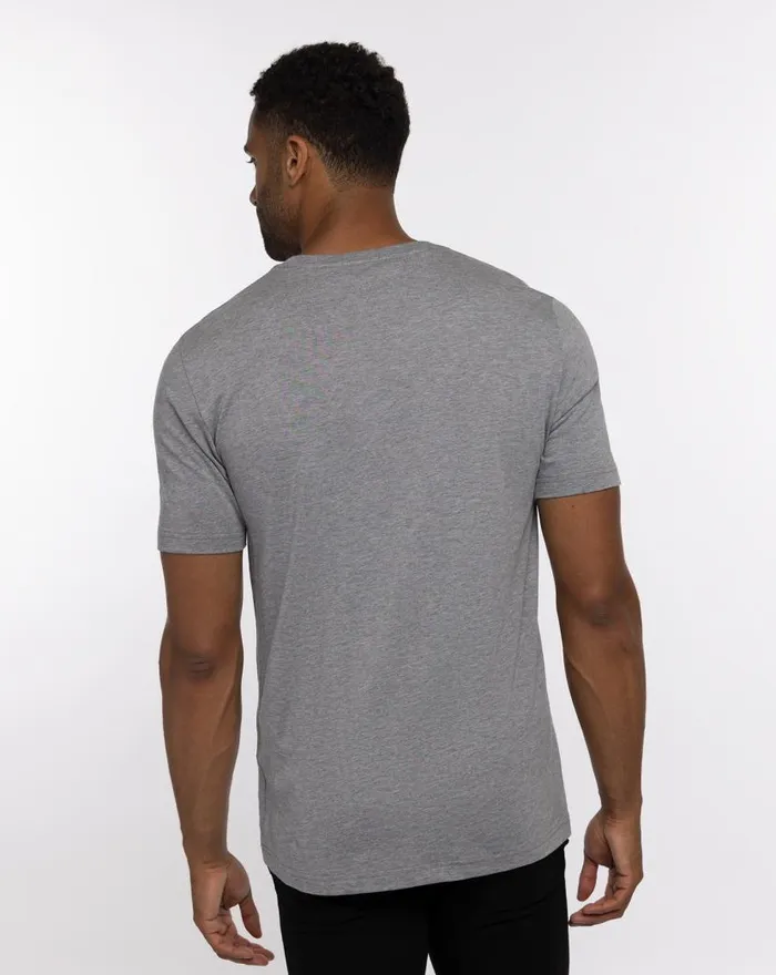 TravisMathew SPIKE THE PUNCH TEE Heather Grey Men Tees TravisMathew SPIKE THE PUNCH TEE Heather Grey Men Tees